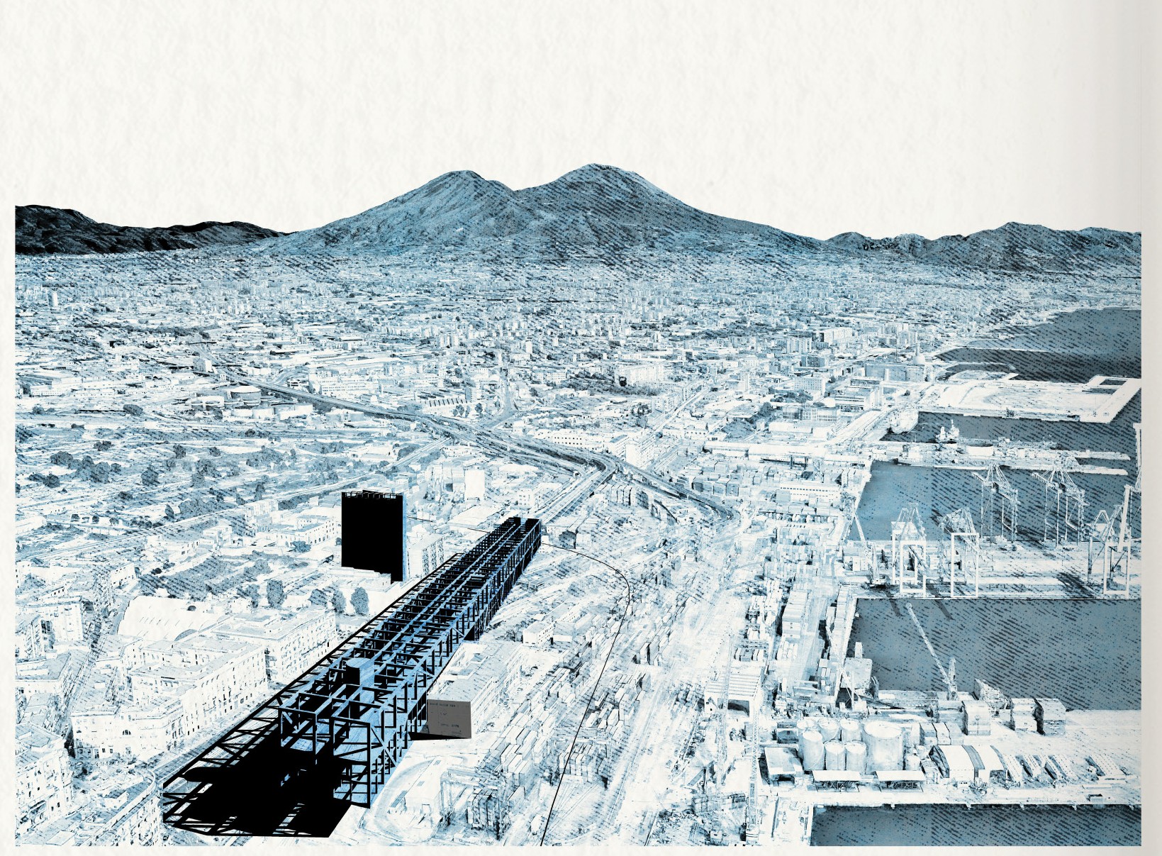 Aerial collage Naples