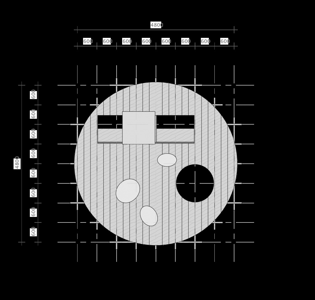Floor plan circular platform